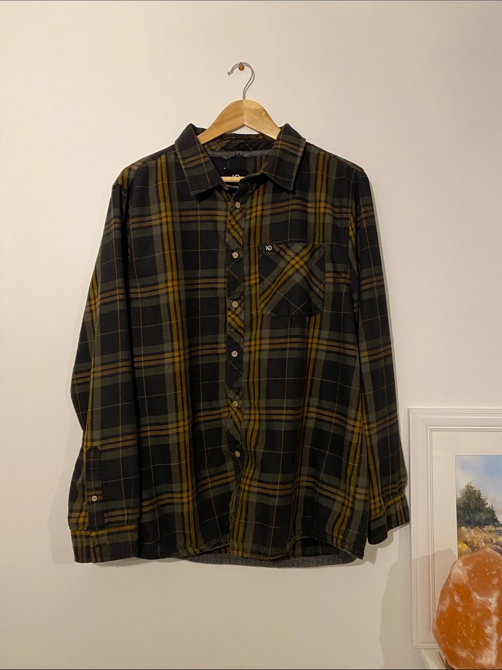 TenTree Mens XL Button-Up Plaid